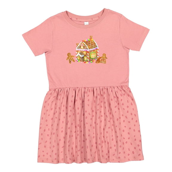Inktastic Gingerbread House Family Girls Toddler Dress