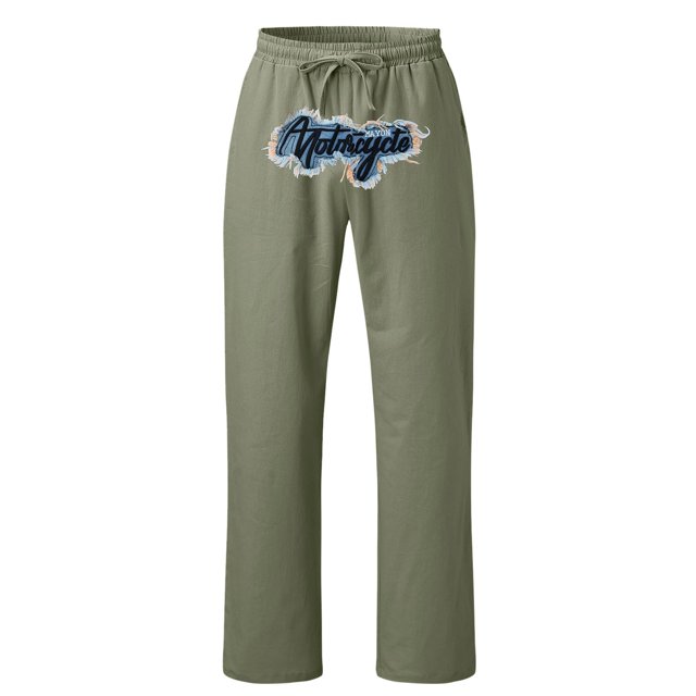 Zszcpp Jogging Pants For Men Baggy Wide Leg Hip Hop High Street Trend Washed Embroidered Jogging Tracksuit Trousers Casual Trouser