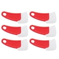 thumbnail image 4 of 10 Pcs Silicone Spatula Flexible Hook Hole Design PP Handle Kitchen Silicone Spatula for Cake Pasta Baking Cooking Red, 4 of 14