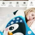 thumbnail image 3 of COMIO Decorative Holiday Throw Blanket, Super Soft Sherpa Holiday Throw Blanket. Hudson Collection (Penguins Jumping), 3 of 6