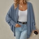 thumbnail image 1 of Cárdigan de mujer con cuello en V y costuras geométricas en contraste, cárdigan de punto, abrigo holgado informal, suéter, abrigo para mujer, 1 of 3