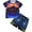 Spider, variant on WIBACKER 3-12Years Kids Boys 2-Piece Pajamas 3D Pirate Ship Short Sleeve Cool Summer PJ Set Toddler Sleepwear