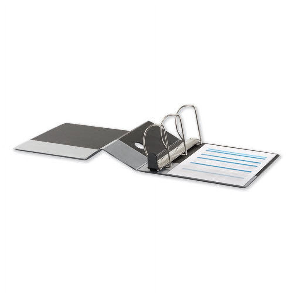 Universal UNV30755 Deluxe Easy-to-Open 5 in. Capacity 11 in. x 8.5 in. (3) D-Ring View Binder - Black