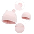 thumbnail image 5 of Lindos gorros para bebé con orejeras, manoplas cálidas que no rayan, regalo para niños y niñas de 0 a 6 meses, color fucsia, 5 of 5