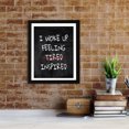 thumbnail image 4 of Designs ByLITA I Woke Up Feeling Tired Inspired, 8 x 10 White Framed Wall Art Print | Positive Motivational Decor, 4 of 7