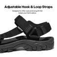 thumbnail image 4 of NORTIV 8 Men's Sandals Hiking Sports Lightweight Summer Water Arch Support River Open Toe Athletic Trail Outdoor Walking Sandals, 4 of 7