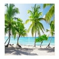 thumbnail image 3 of Ensemble de 2 Beaux Rideaux Foulard Rideau BLICKDICHT Paysages - Cocotier, 166x150 cm, 3 of 8