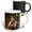 Multicolor, variant on 3drose, Cool Fantastic Lady in Green Hat and Red Dress. Mechanical Gear. Gift, 11oz Two-tone Yellow Mug
