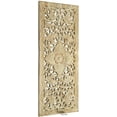thumbnail image 5 of Floral Wood Carved Wall Panel. Decorative Thai Wall Relief Panel Sculpture. Size 35.5"x13.5"Available Color Options, 5 of 10