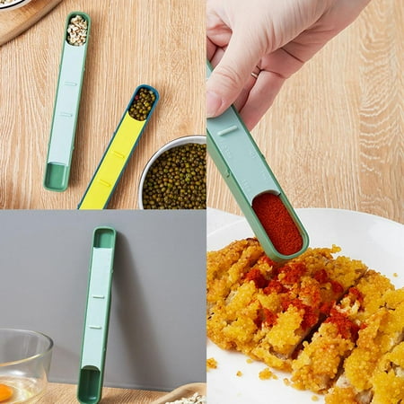 

Zhaomeidaxi Stainless Steel Measuring Spoons Stainless Steel with Etched Markings & Removable Clasp Teaspoon Measuring Spoon