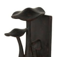 thumbnail image 5 of DecMode 5" Mushroom Dark Brown Polyresin Bookends with Copper Shadings (Set of 2), 5 of 9