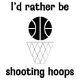 thumbnail image 2 of CafePress - I'd Rather Be Shooting Hoops - Large Beach Towel, Soft 30"x60" Towel with Unique Design, 2 of 3