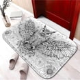 thumbnail image 2 of Owl 722 Non-Slip Memory Foam Bath Rug: Absorbent, Quick-Dry, Machine Washable, Soft & Comfortable - S, 2 of 7