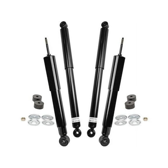 Front and Rear Shock Absorber Set - Compatible with 2001 - 2010 Chevy Silverado 2500 HD 2002 2003 2004 2005 2006 2007 2008 2009