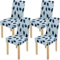 thumbnail image 1 of RYLABLUE Congrats Graduates Graduate Caps Caps Thrown Up Stretch Chair Cover Protector Seat Slipcover for Dining Room Hotel Wedding Party Set of 4, 1 of 5