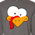thumbnail image 4 of Inktastic Thanksgiving Goofball Turkey Face Long Sleeve T-Shirt, 4 of 5