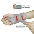 thumbnail image 5 of 1PC Left hand SMALL/MEDIUM-Grey Wrist Brace Carpal Tunnel Right Left Hand for Men Women, Night Wrist Sleep Supports Splints Arm Stabilizer with Compression Sleeve Adjustable Straps, 5 of 9