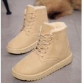 thumbnail image 5 of Autumn and Winter Student Snow Boots Women's Short Boots Snow Boots lace-up Flat-Heeled Korean Fashion Cotton Shoes, 5 of 10