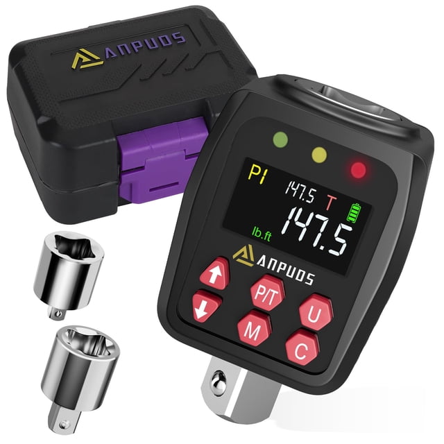 Adaptador de par digital ANPUDS 1/2 10-200 Nm con precisión de ± 1%