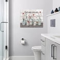 thumbnail image 5 of Cardinal Wall Art Rustic Red Floral Vase Pictures Wall Decor Country God Says You Are Canvas Print Artwork Gifts Home Decorations For Bathroom Bedroom Framed 16"x12", 5 of 6