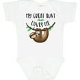 thumbnail image 3 of Inktastic My Great Aunt Loves Me Cute Sloth and Baby Boys or Girls Baby Bodysuit, 3 of 5