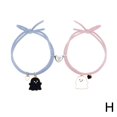 thumbnail image 3 of QHUDLV Cute Cartoon Ghost Romantic Couple Heart Magnetic Attracting Bracelets For Women Pendant Friendship Jewelry Bracelet H3N7 Gift bracelet jewelry bracelets couple girlfriend For matching ghost b, 3 of 5