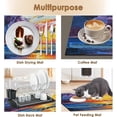 thumbnail image 6 of Painting Sea Sunset Coffee Mat for Countertops, Beach Sun Ocean Dish Drying Mat 2 Pcs for Kitchen Coffee Bar Accessories Fit Under Coffee Maker Espresso Machine Dish Rack Hide Stain Rubber, 6 of 6