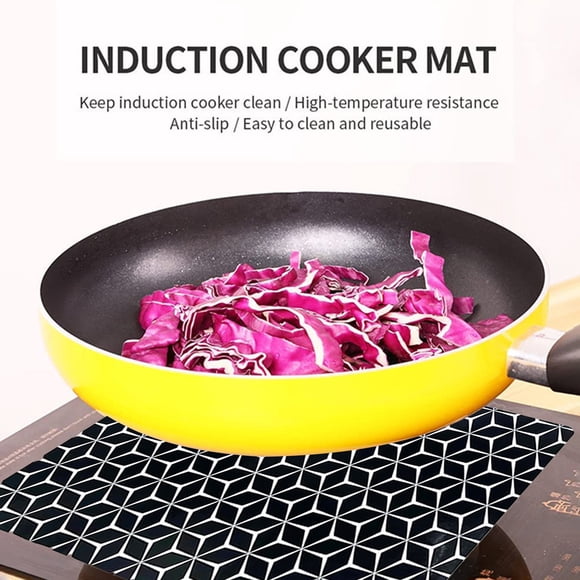 YAOMOBB Induction Cooktop Cover High Temperature Resistant Induction Cooktop Mat Fireproof and Waterproof Protection Kitchen Cooktop Protector Mat