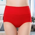 thumbnail image 5 of huanledash Women Underpants Bouncy High Waist Solid Color Soft Tummy Control Anti-septic Intimate Slimming Lady Panties for Inner Wear, 5 of 7