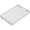 Glossy White, variant on Black Sturdy Acrylic Tray with Handles-8x8 Inch- Countertop Organizer Tray for Kitchen,Bathroom,Office- Storage Box for Cosmetics, Jewelry,Toiletries,Toy,Gadgets