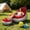 RED, variant on Portable Inflatable Lounge Sofa with Foot Stool, Flocking Recliner Air Couch for Indoor Outdoor Camping Travel, Full Size, Coffee