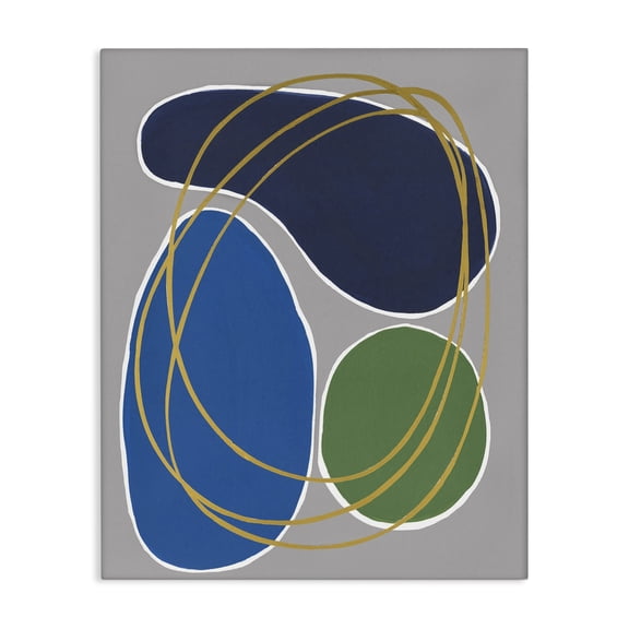 Stupell Industries Modern Abstract Oblong Shapes Canvas Art, 16 x 20, by Regina Moore
