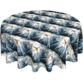 thumbnail image 2 of Printed Table Cloth Round Tablecloths 60 Inch Water Resistant Spill Proof Washable Polyester Tablecloth Modern Aircraft Decorative Table Cover for Dining Table, Parties,Kitchen, 2 of 6