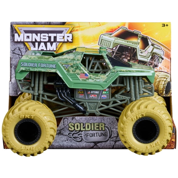 Monster Jam Soldier of Fortune Collectible Monster Truck, 1:24 Scale
