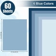 thumbnail image 2 of Cartulina AnyDesign, 21,8 x 28,3 cm, azul, 6 colores, 60 hojas, 2 of 7