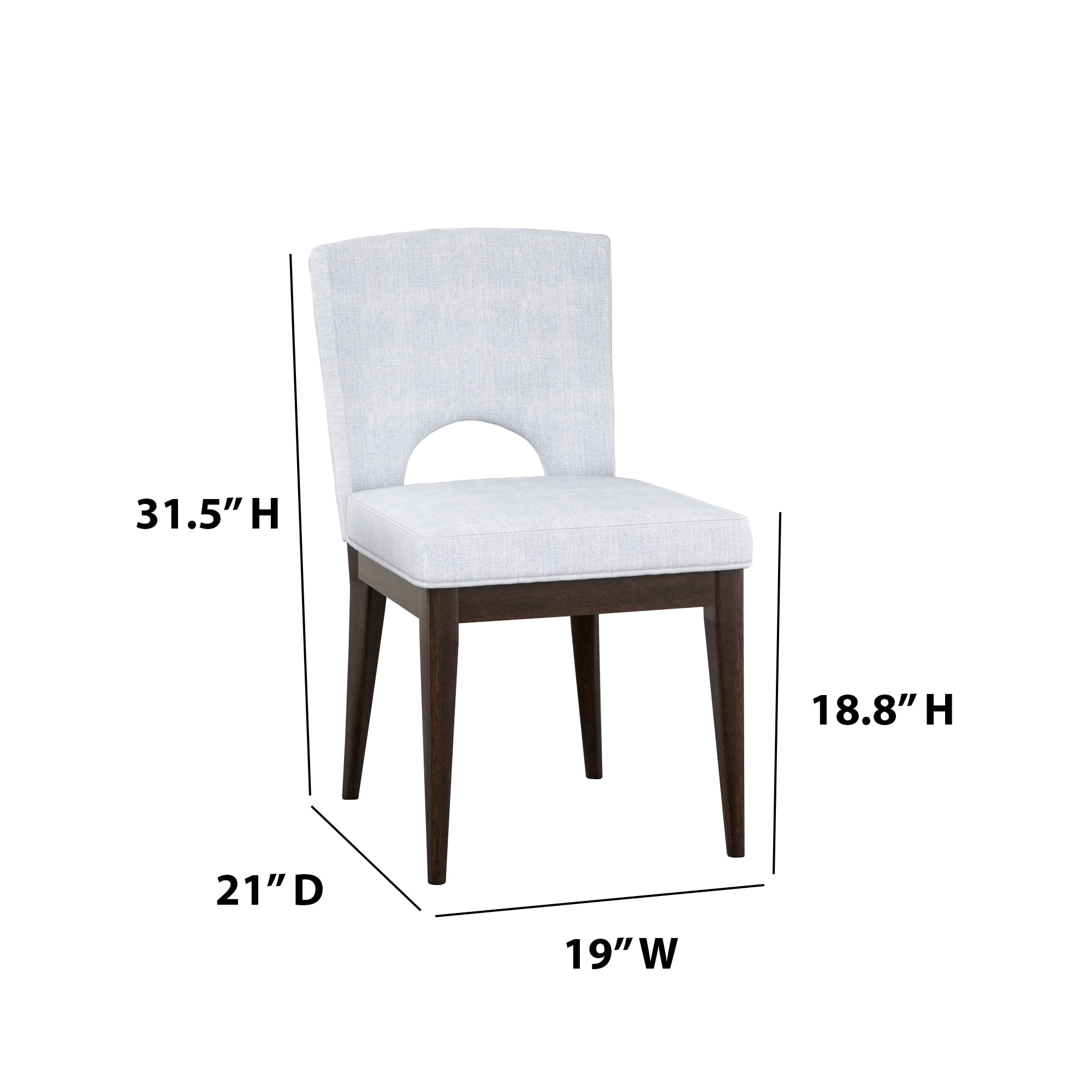 Twin Star Home Upholstered Dining Chairs, Set of 2