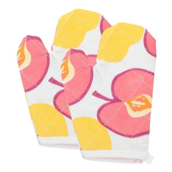 Masteelf 2pcs Heat Resistant Children'S Oven Mitts Adorable Kitchen Gloves Children Heat Insulation Oven Mitt Microwave Mitt Kitchen Oven Mitt