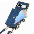 thumbnail image 3 of for Google Pixel 8 Wallet Case, Crossbody Phone Purse with Card Holder for Women, Zipper PU Leather Carrying Cover Gift with Shoulder Strap Kickstand Anti-drop for Google Pixel 8 - Blue, 3 of 8