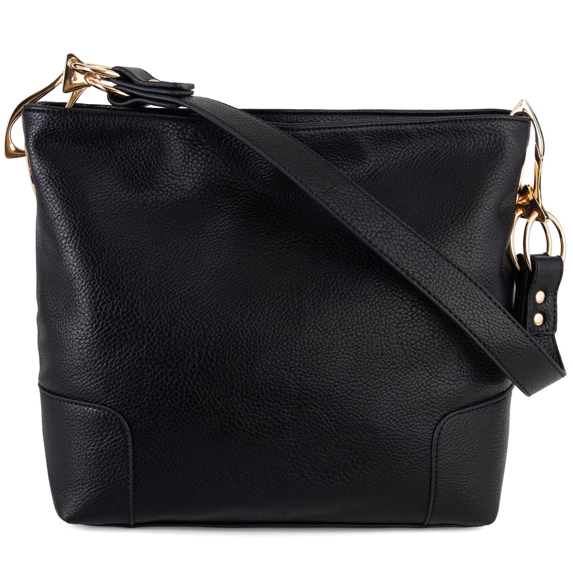 Montana West Hobo Bags for Women Top Handle Satchel Shoulder Purse Bucket Handbag, Black