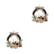 thumbnail image 1 of Wosthever Guirnalda de flores artificiales para puerta, guirnalda de peonías de ratán, colgante de pared falso, colgante DIY para el hogar, diámetro 26 cm, color champán 2Conjunto, 1 of 6