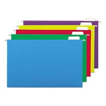 Hanging File Folders Legal Size - 1/5 Cut Tab, 11 Point, Assorted Colors (25 Pack) - UNV14221EE Office File Folders