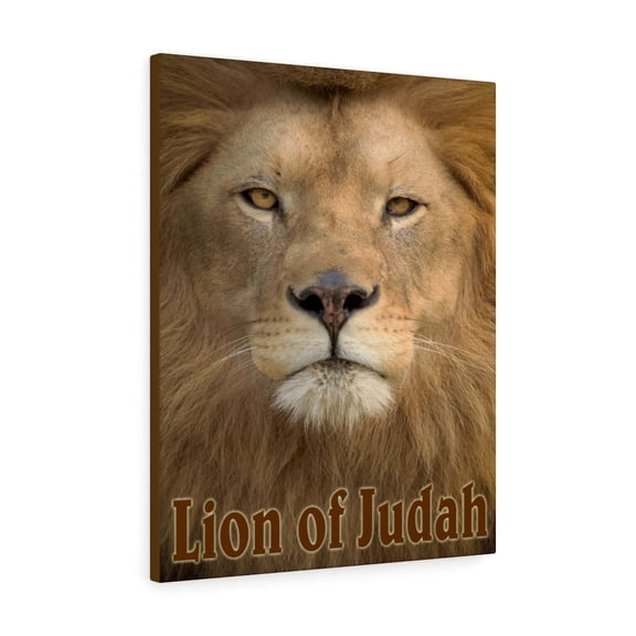 Scripture Walls  Revelation 5:5 Lion of Judah Bible Verse Canvas Christian Wall Art Ready to Hang Unframed