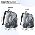 thumbnail image 3 of Lsque Mountain White Dragon Pattern Canvas Daypack, Durable Backpack, High-quality Versatile Backpack,Vintage Compact Backpack-Small, 3 of 6