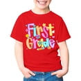 thumbnail image 3 of SGMVNU Kids First Grade T Shirts for Girls Back to School Graphic Tees Short Sleeve Soft Summer Casual Tops, Size 7-8 Years, Red, 3 of 7