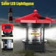 thumbnail image 2 of lámpara solar giratoria libre, de jardín giratoria de 360 ​​grados, luz impermeable para / jardín / patios / césped / decoración rojo shamjiam luz del faro, 2 of 6
