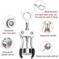 thumbnail image 3 of Wine Corkscrew, Multifunctional Winged Corkscrew, Bottle Opener Made of Zinc Alloy, Wine Opener with Bottle Opener, Wine Bottle Opener for Wine, 3 of 7