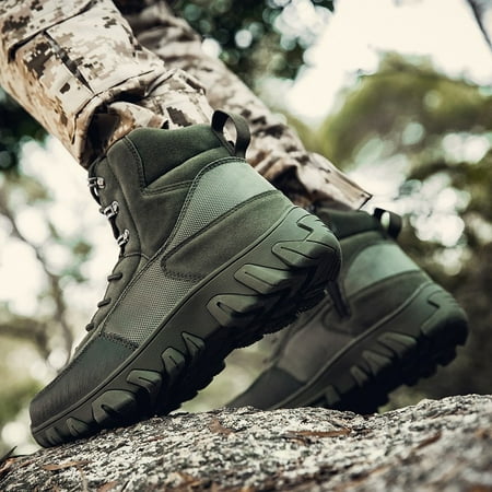 

Men‘s Camouflage Tactical Boots Snow Boots Combat Boots For Outdoor Fall/Winter