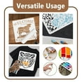 thumbnail image 3 of 1Set 4Pcs 4 Styles PET Hollow Out Drawing Painting Stencils for DIY Scrapbook Photo Album Flower 300x300mm 1pc/style, 3 of 7