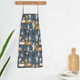 thumbnail image 5 of Naloa 1Pack Adjustable Bib Apron Waterdrop Resistant Cooking Kitchen Aprons for Women Men Chef, Llama and Cactus Print, 5 of 5