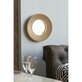 thumbnail image 5 of Wall Mounted Bathroom Mirrors 18.5" Transitional Beaded Sunburst Mirror, Round Accent Wall Mirror for Living Room, Entryway, Bathroom, Office, Foyer,Frameless Bathroom Mirrors, 5 of 7